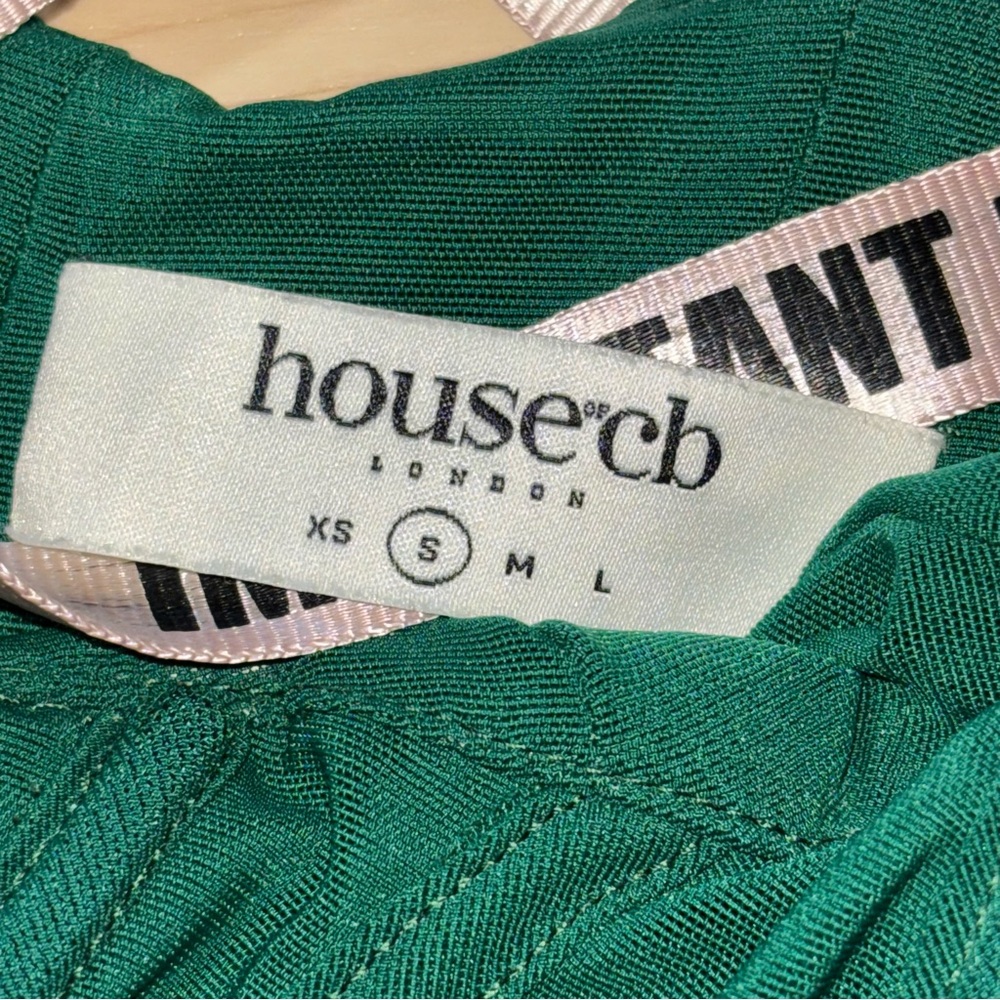 House of CB Ninetta Emerald Green Mesh Corset Top Size Small Bustier Date Night - Picture 7 of 13